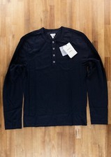  NO CUSTOMS TAX BOTTEGA VENETA Sunrise navy blue long sleeve t-shirt Medium