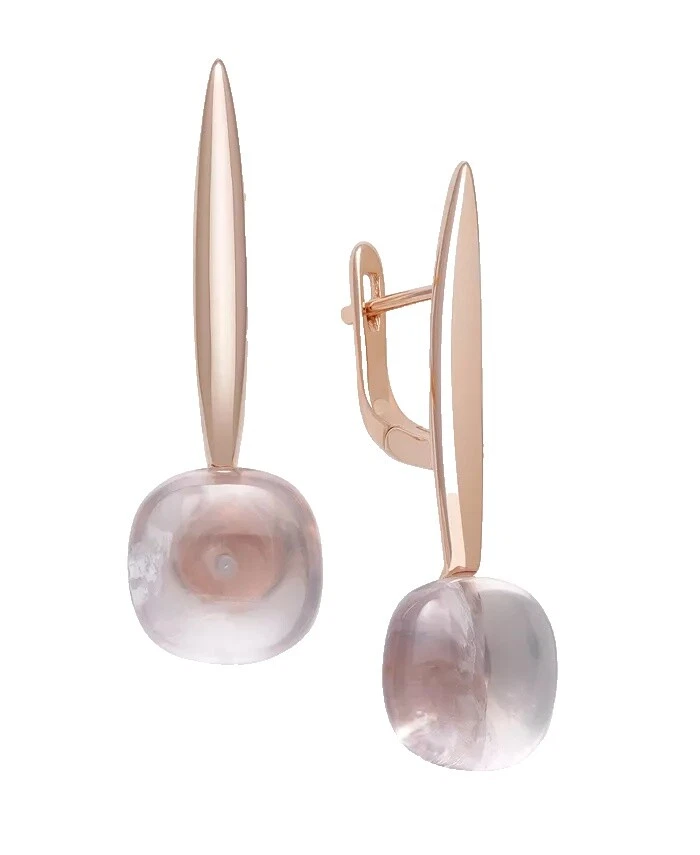 Piedra chapado en oro Amarillo de Cuarzo Joyería de Moda