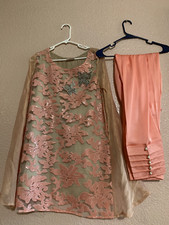 Pakistani/Indian women Cape dress with Capri for wedding or Eid