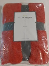 Threshold Throw Blanket Red Chenille 50x60” Soft Home Decor Bedding Target Gift