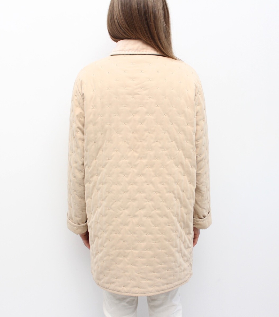 Women's Vintage HERMES Embroidery Quilted Coat Jacket RARE Women's Vintage HERMES Embroidery Quilted Coat Jacket RARE