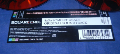 SaGa Scarlet Grace Original Soundtrack, 2 Discs-LN, JAPAN, w