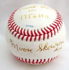 Bill "Moose" Skowron 1956 World Series Grand Slam Autographed Baseball with COA