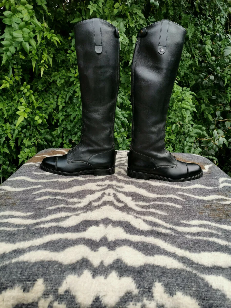 Rectiligne Black Leather Riding Boots UK size 6.5 EU 40