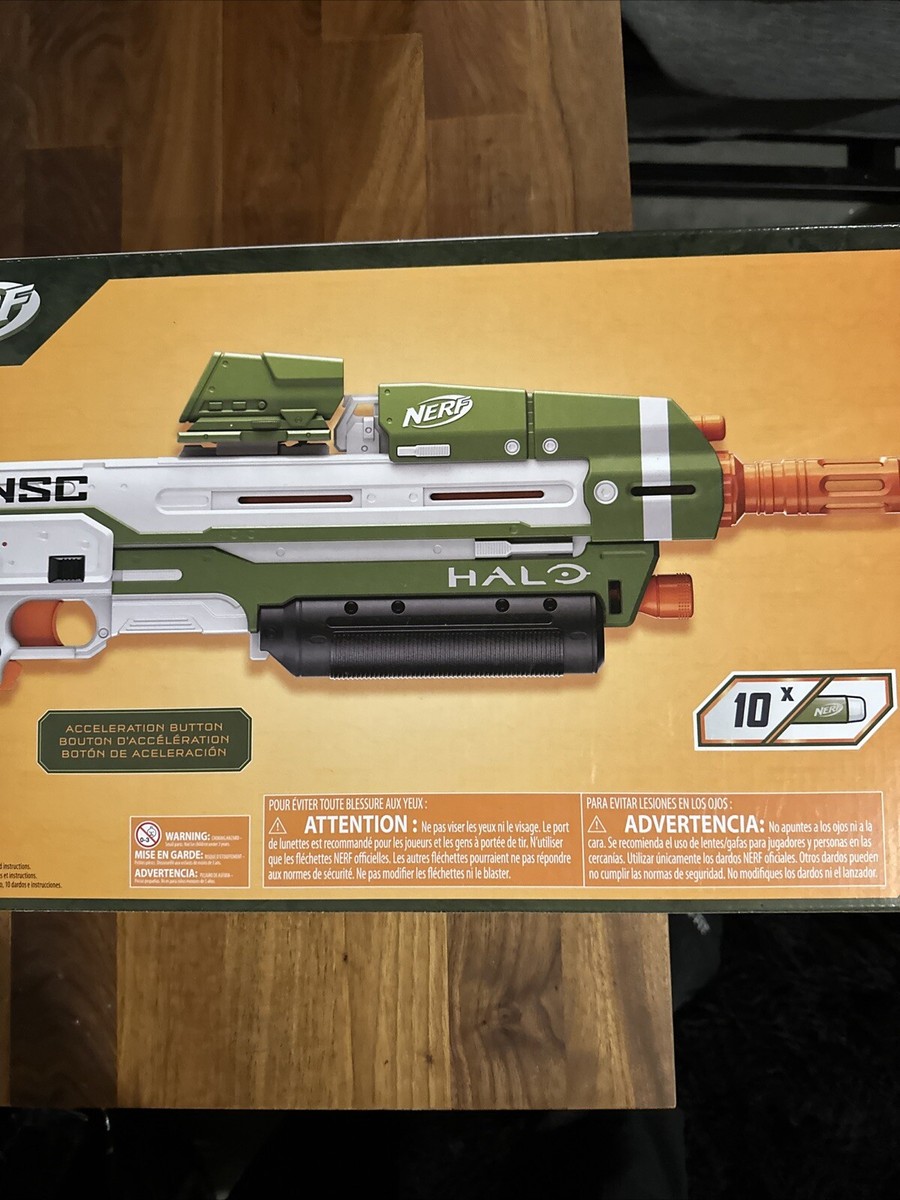 NERF Halo MA40 Motorized Dart Blaster Used Tested Working NO