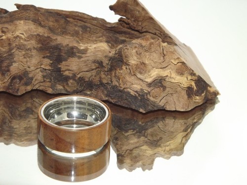((( SALE!!! ))) Elegant Hawaiian curly koa comfort ring size #13, R045 - Picture 4 of 8