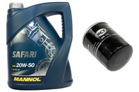 MotoröL ÖLfilter SM103 Set 20W50 5 Liter FüR Mazda 626 Mitsubishi Colt Smart