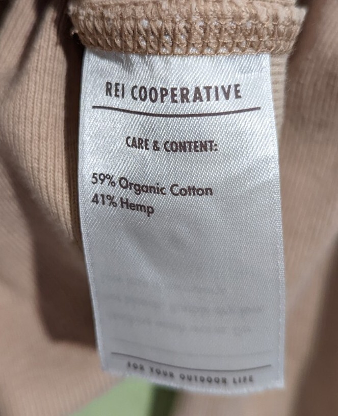 REI Co Op Henley Shirt Long Sleeve Womens Large Tan H… Gem