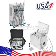 Dental Portable Unit System/Delivery Unit Air Compressor Suction System 4Hole US