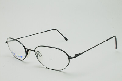 VINTAGE MARCHON FLEXON 403 SATIN BLACK EYEGLASSES SIZE:50-19-140