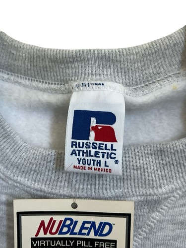 vintage russell athletic crewneck sweatshirt youth size large deadstock NWT 90s - Picture 7 of 9