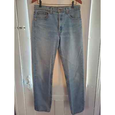 Levi's 505 Regular Fit Straight Leg Light Rinse Jeans 34 x 32