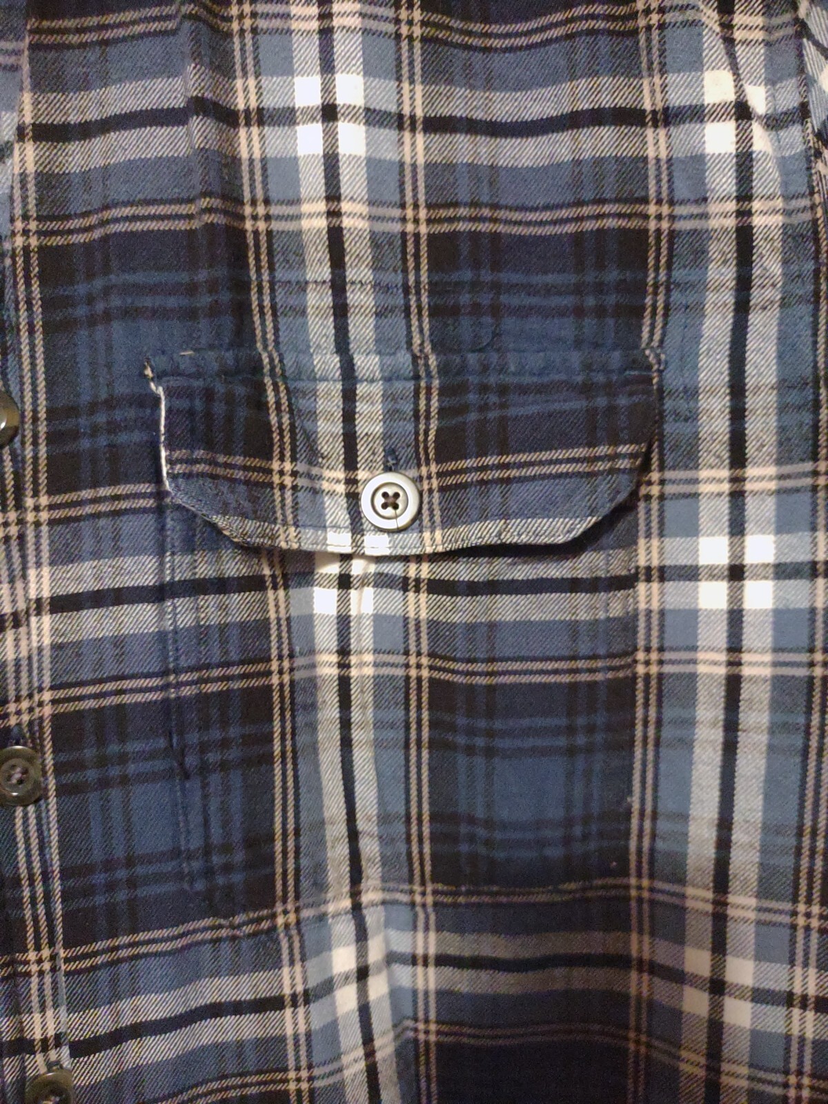 Basic Editions Mens Sacket Jacket Flannel XL Quil… - image 3