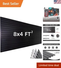 Efficient 8ft x 4ft Slatwall Panel Organizer - Durable Storage for Garage Tools