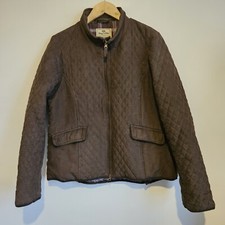 Hogs Of Fife Womens Brown Jacket Padded Quilted Size Uk 16