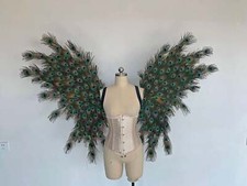 Colorful Peacock Wings From Peacock Feathers Handmade Cosplay Photography Costum