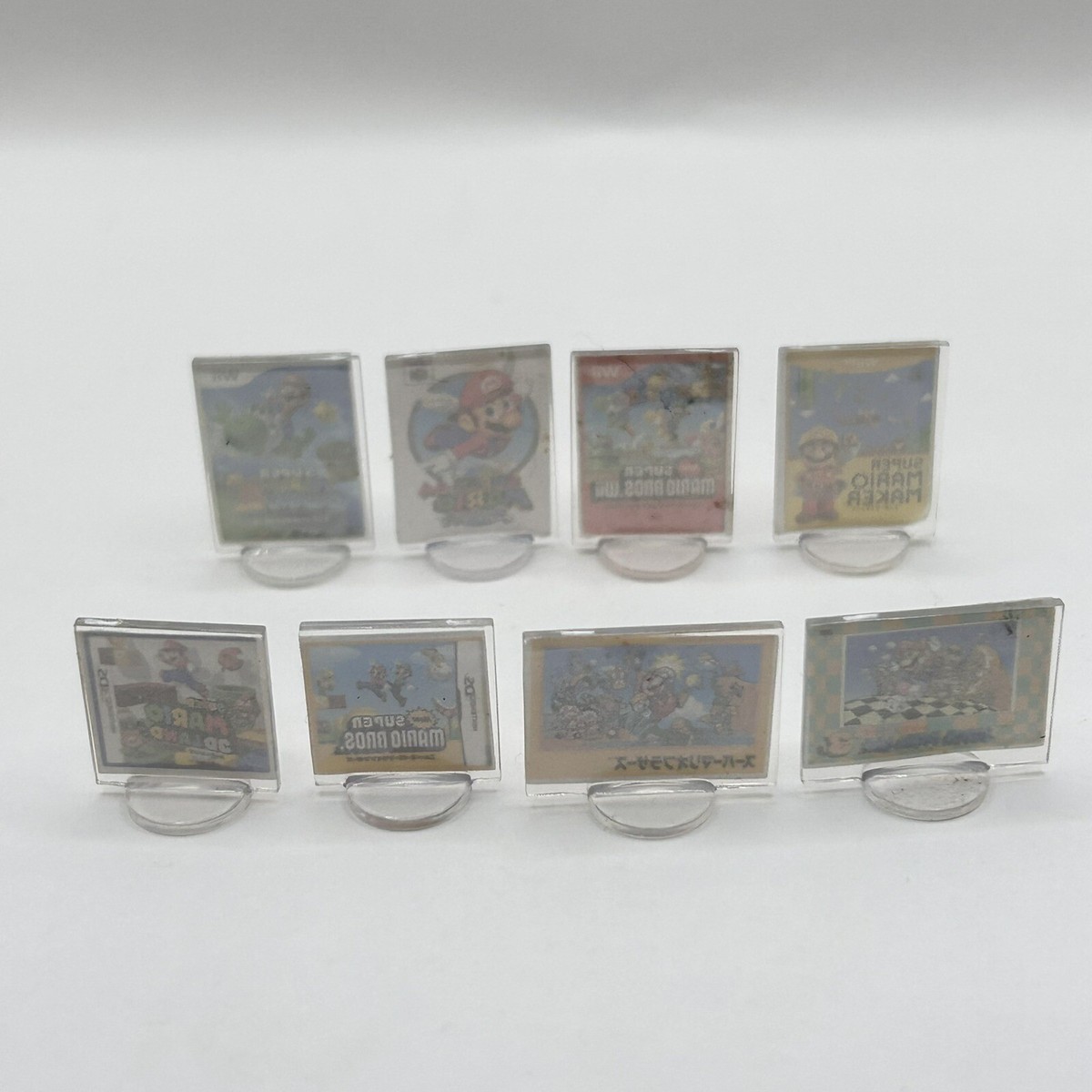 Super Mario Bros series Bottle Marker Game Mini Acrylic Stand Set