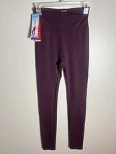 Assets Spanx Red Hot Labels Leggings Large Deep Burgundy High Waisted Pull On S
