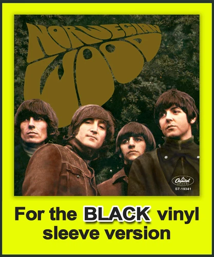 The Beatles Norwegian Wood 45 Pic Sleeve for the BLACK colored vinyl-No Record