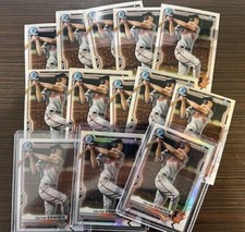 2021 Bowman Draft First Chrome COLTON COWSER BDC-166 LOT: 10 BASE & 3 REFRACTORS