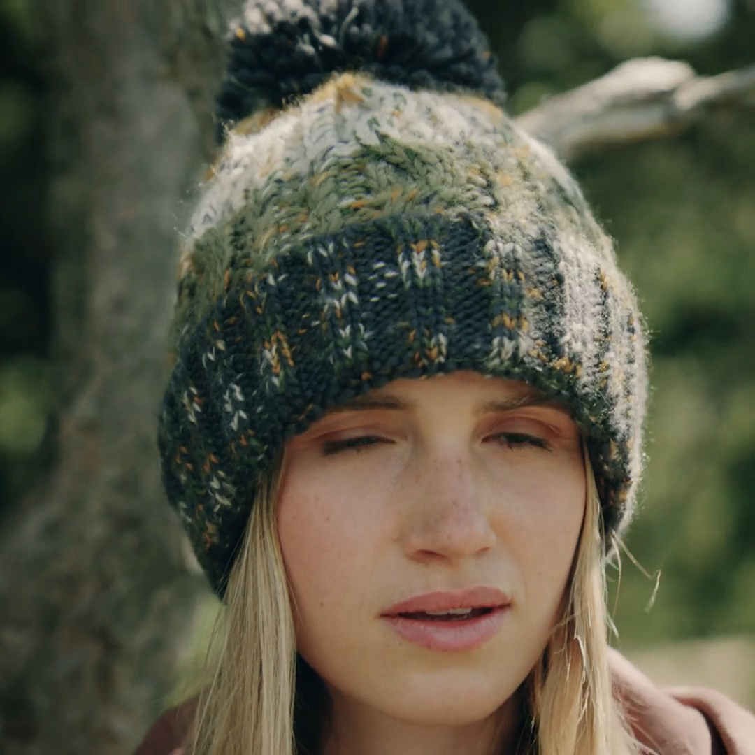 Beechfield Corkscrew Knitted Lined Beanie Bobble Hat BC486 Colour - View #6