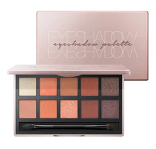 10-1 Color Eyeshadow Palette Matte Shimmer w/Mirror Neutral Nudes Pink 01.Sunset