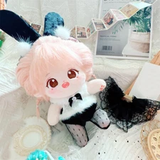 For 10cm 20cm Plush Dolls Toy Maid Uniform Clothing Dress Up 5pcs Dress Sets