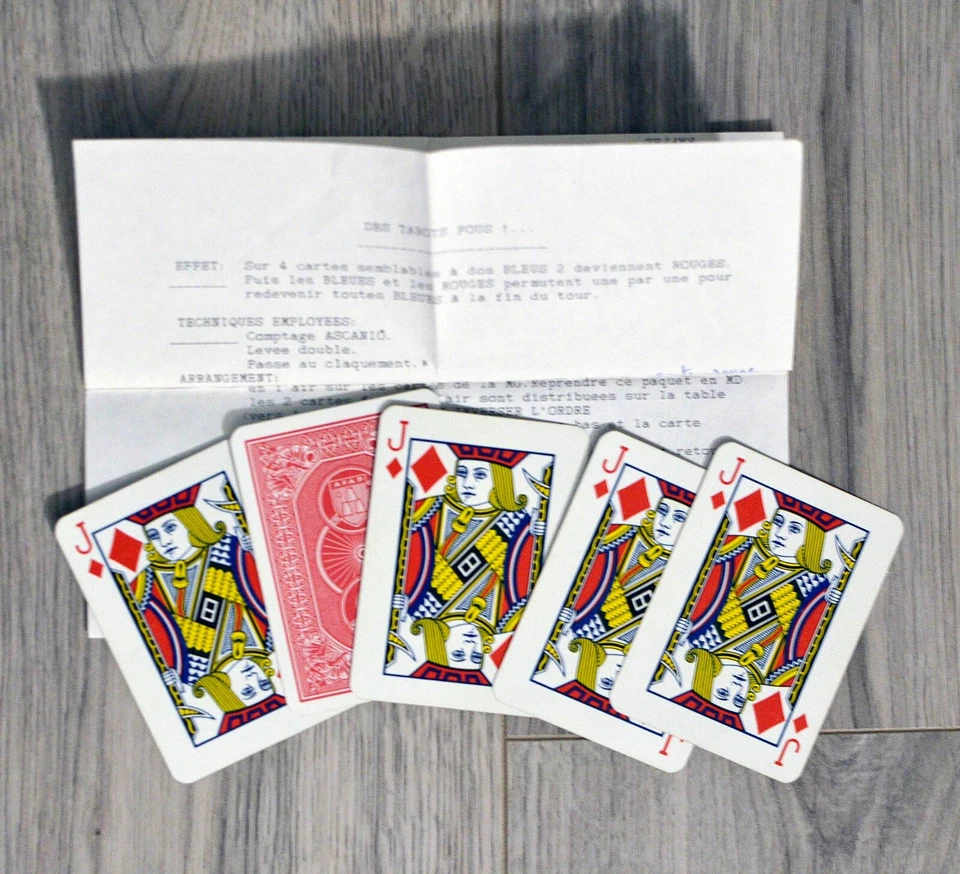 Tour de magie "Des tarots fous" Livré avec cartes et notice explicative - Photo 1/1