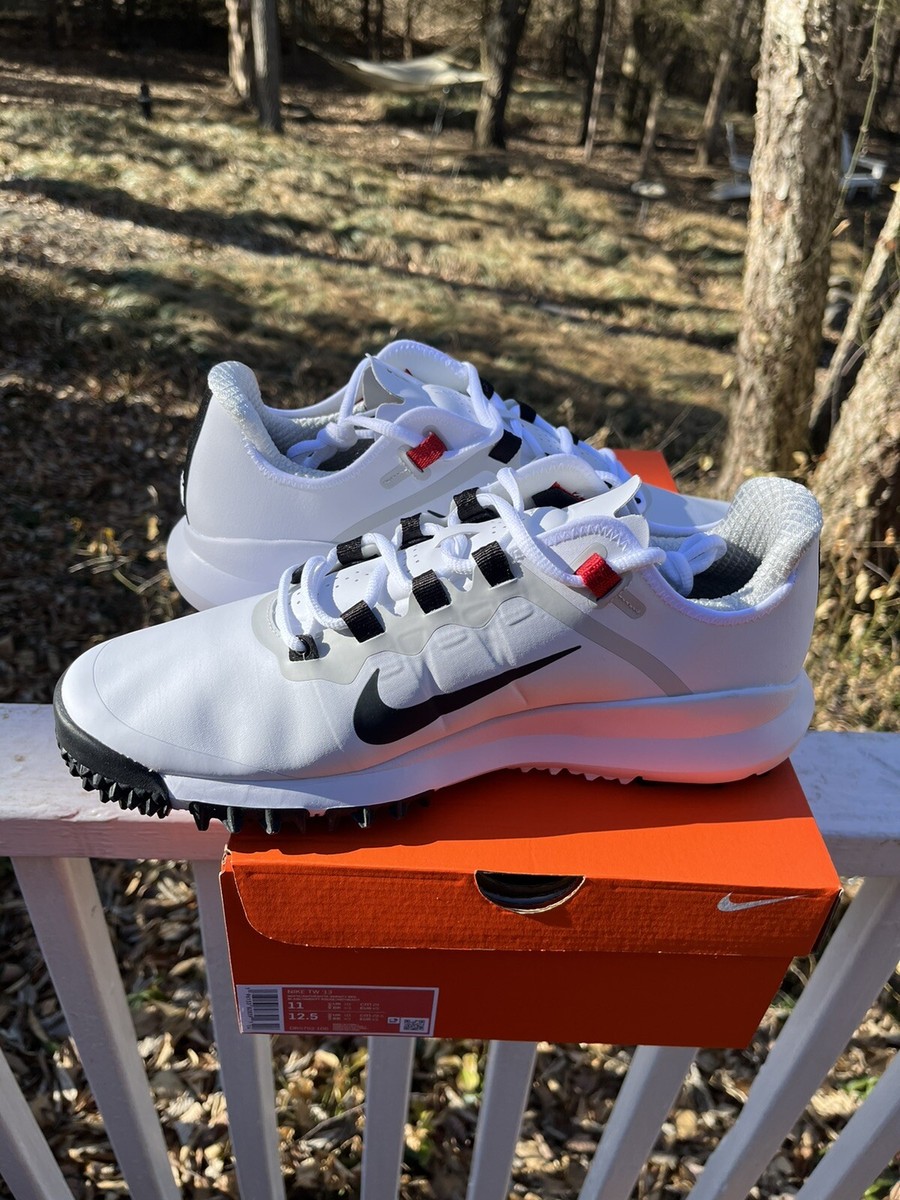 Nike Tiger Woods Retro TW '13 Golf Shoes Size 11 White Black