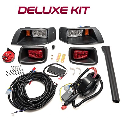 LED Deluxe Street Legal Golf Cart Light Kit for E-Z-GO TXT Freedom 1996-2013