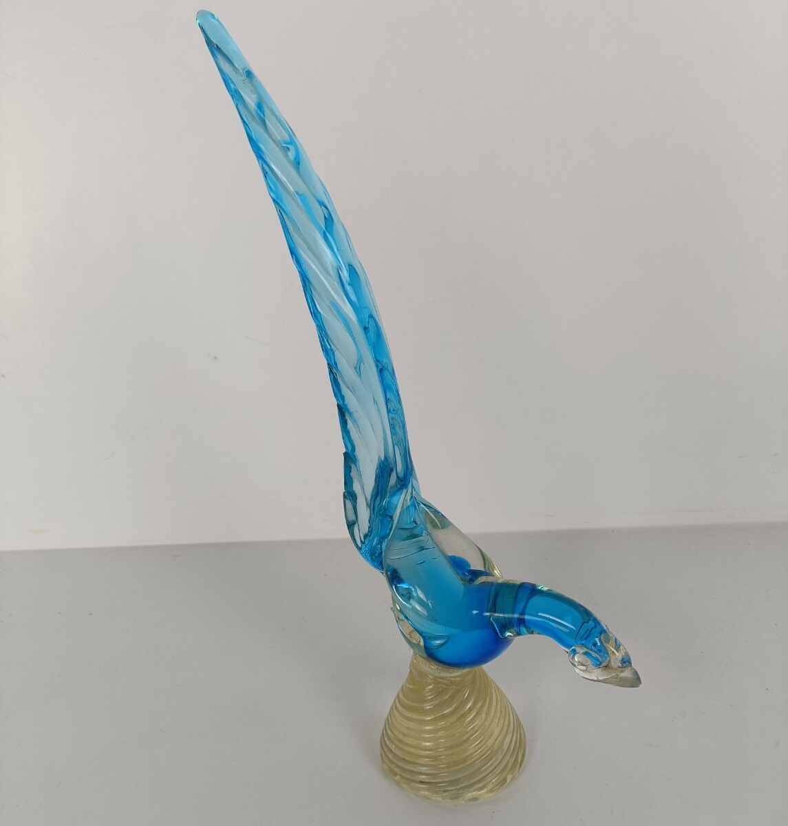 Murano Glass Bird Archimede Seguso ムラーノ MURANO, Italy - Archimede Seguso - Rare Bianco Nero White
