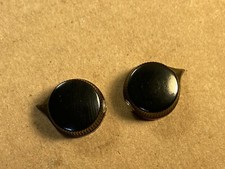 2 New Daka-Ware Black Bakelite Small Round Pointer Knobs fr McIntosh MC240 MC275