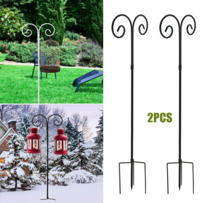 2x Extra Long 55 95 Shepherd Hook Solid Rust Resistant Metal Hanger Plant Light 2x Extra Long 55 95 Shepherd Hook, Garden Shepherd Hooks Canada