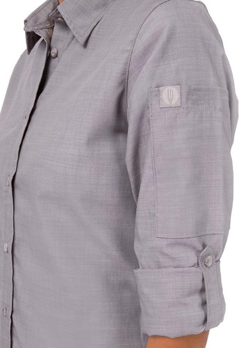 Chef Works Urban Collection Chambray Shirt Long Gray Sleeve Size M NWT - Picture 4 of 8