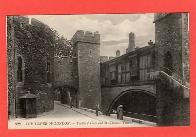  Tower of London Traitors Gate pc Louis Levy LL 308 unused Ref Q789