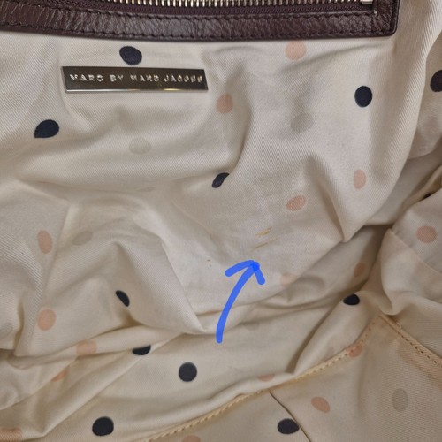 Marc by Marc Jacobs Boston Bag Leather and Fabric Great Condition Super Chic - Picture 22 of 24