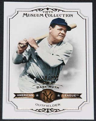 2012 TOPPS MUSEUM COLLECTION #32 BABE RUTH NEW