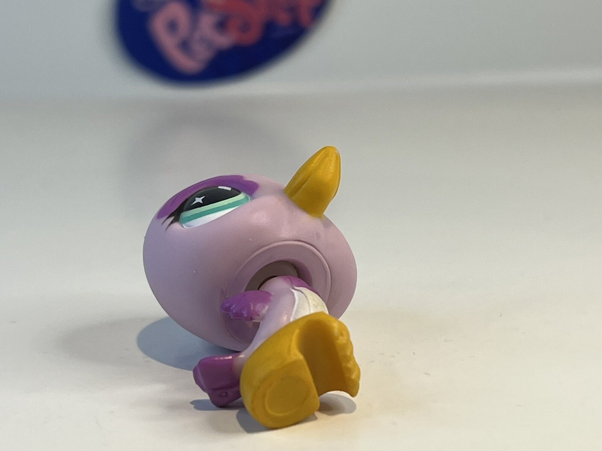 Figurine Littlest Pet Shop #505 (2004) - Colibri Violet Et Prune - Yeux Bleus - Hasbro - Occasion