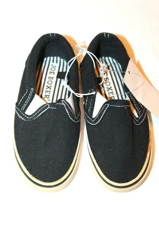  Zapato sin cordones Joe Boxer para niños pequeños/jóvenes unisex Replay negro cubierta de lona  Foto 4 de 4