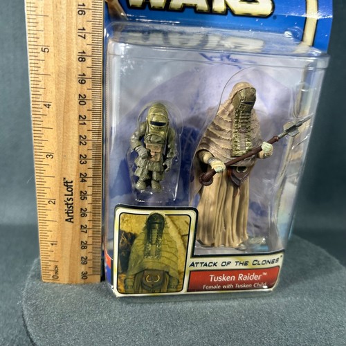 Star Wars Attack Of the Clones Tusken Raider Female With Child 2002 Hasbro - Imagen 18 de 19