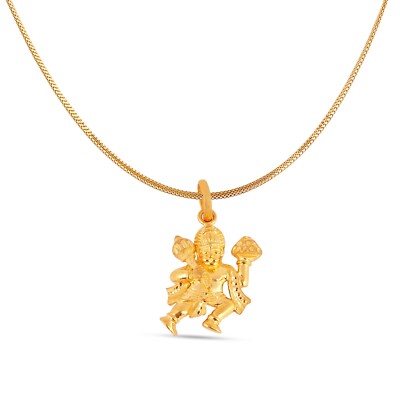 Hanuman Pendant 22 CT Gold Plated Silver Purity) God