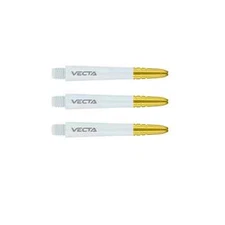 WHITE MIDI GOLD TOP  WINMAU VECTA DART SHAFTS NYLON BODY & ALUMINUM TOP