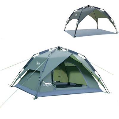 Desert Fox Family Camping Tent 3 Person Outdoor Automatic Tents Instant Set-up P