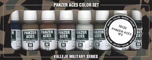 Vallejo Model Color Panzer Aces No 2-Set pittura acrilica, colori (W1Q)