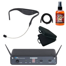 Samson Airline 88x Wireless Gym Yoga Workout Headset Microphone System W Case