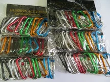 Lot 72 Carabiner Spring Belt Clip Key Chain / 3" / Aluminum / Free Shipping