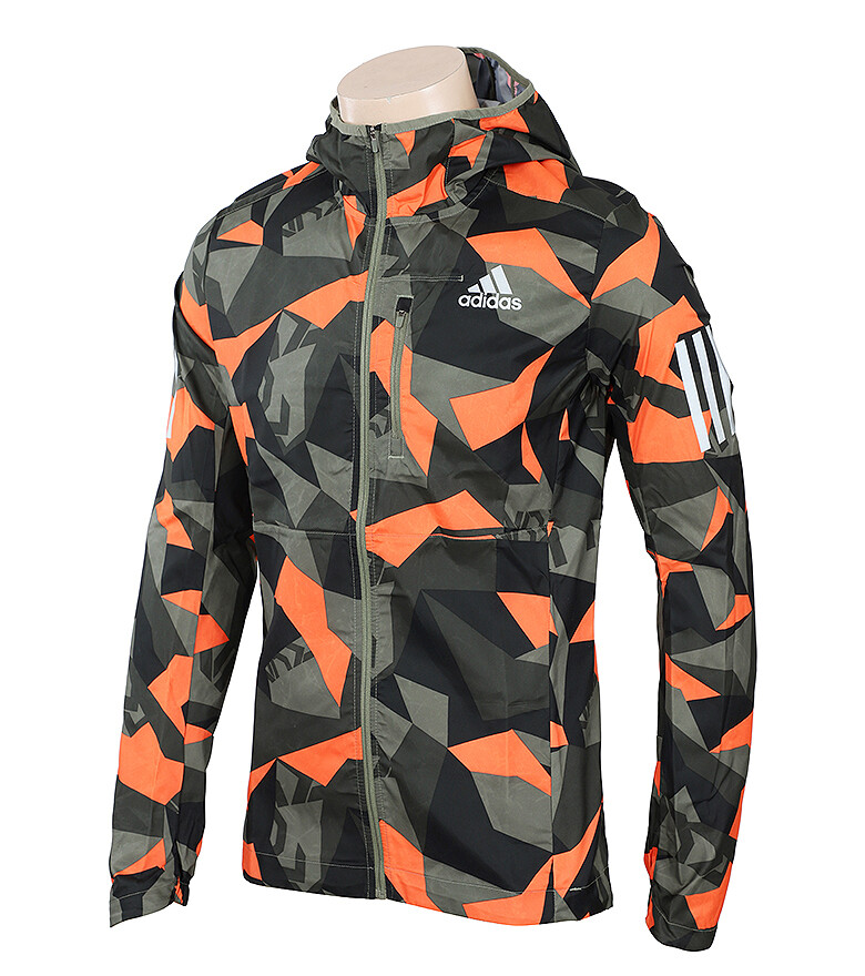 Adidas Own the Run Camo Męska kurtka z kapturem Full-Zip Multi-Color FT1453  | eBay