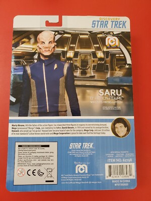 Mego Star Trek Discovery Saru Action Figure - 8 Inch Collectible With Uniform
