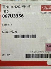 Danfoss Goodman 067U3356 Thermostatic Expansion Valve TR6 No. TXV-30 *NEW*
