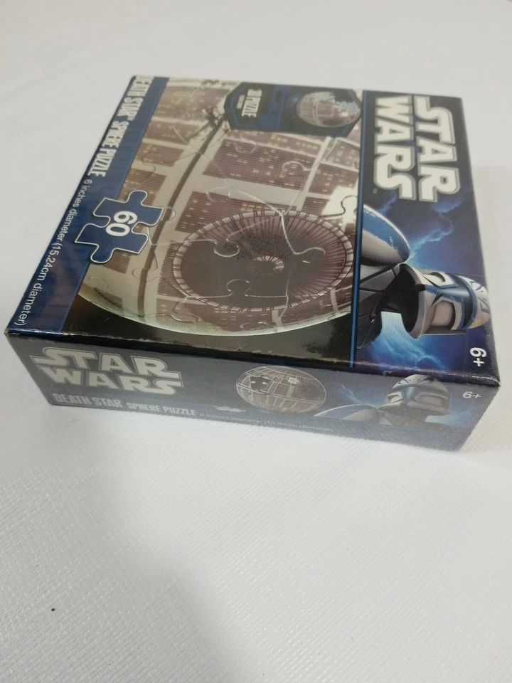 New Star Wars Death Star 6” 3D Plastic Sphere Puzzle 60 Pieces - Image 3 of 3